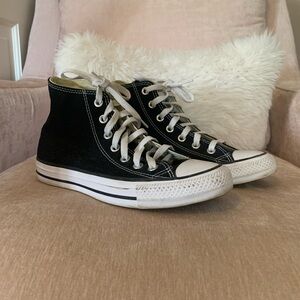 Converse - Chuck Taylor All Star Hi Sneaker - Black - Size:6.5